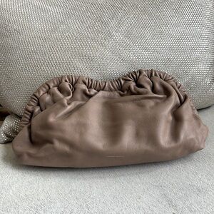 Mansur Gavriel Oversized Cloud Clutch in the color biscotto